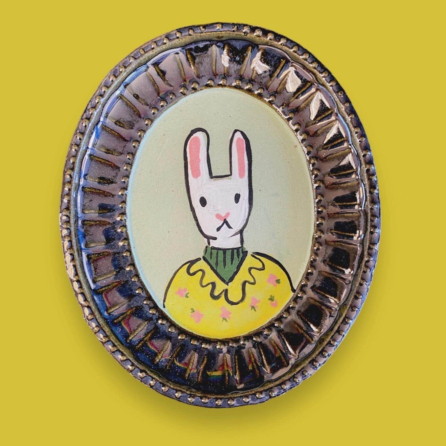 Custom Ceramic Cartoon Pet Portrait