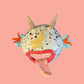 Wall Mask with Tongue Out