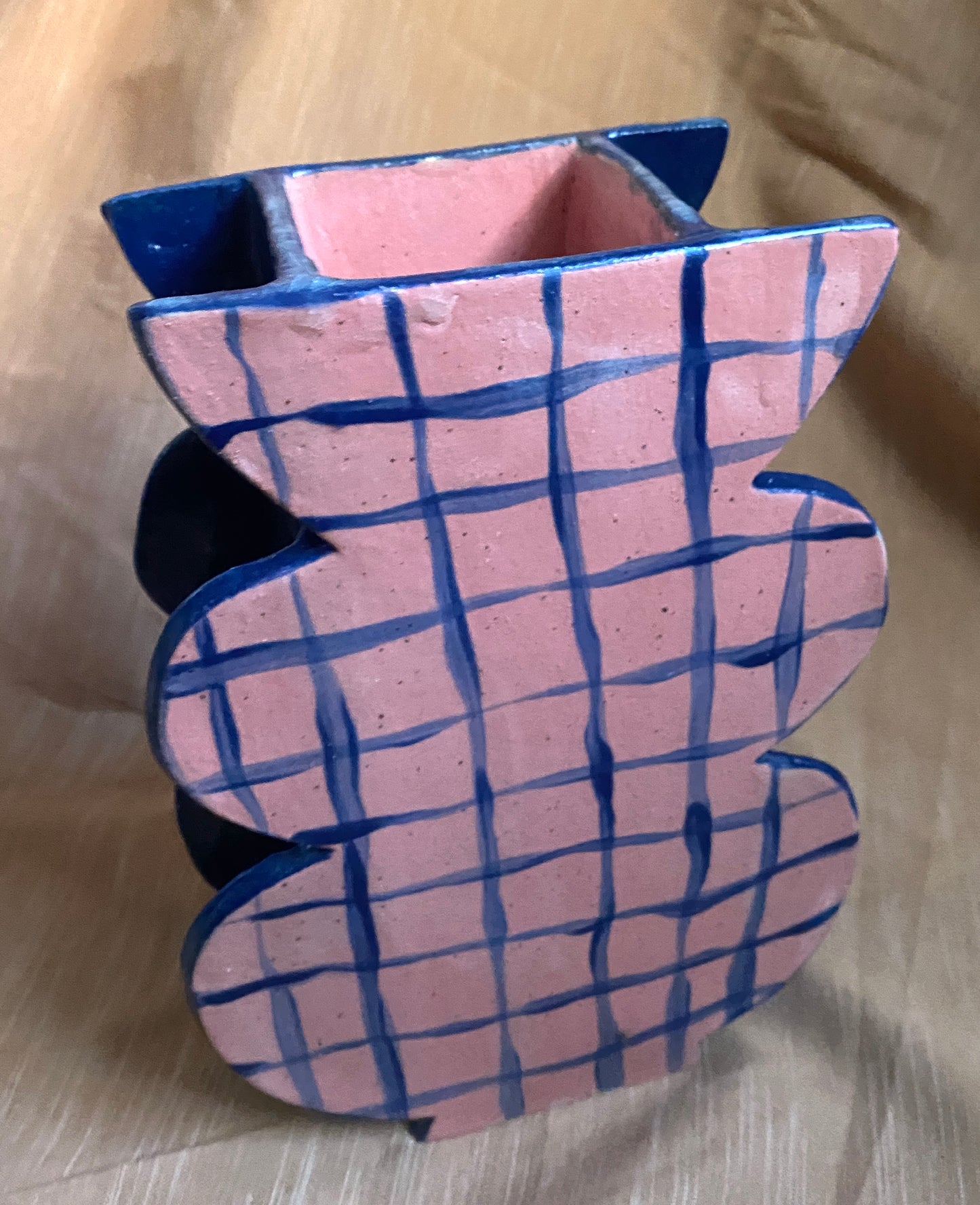 Pink Flat Vase